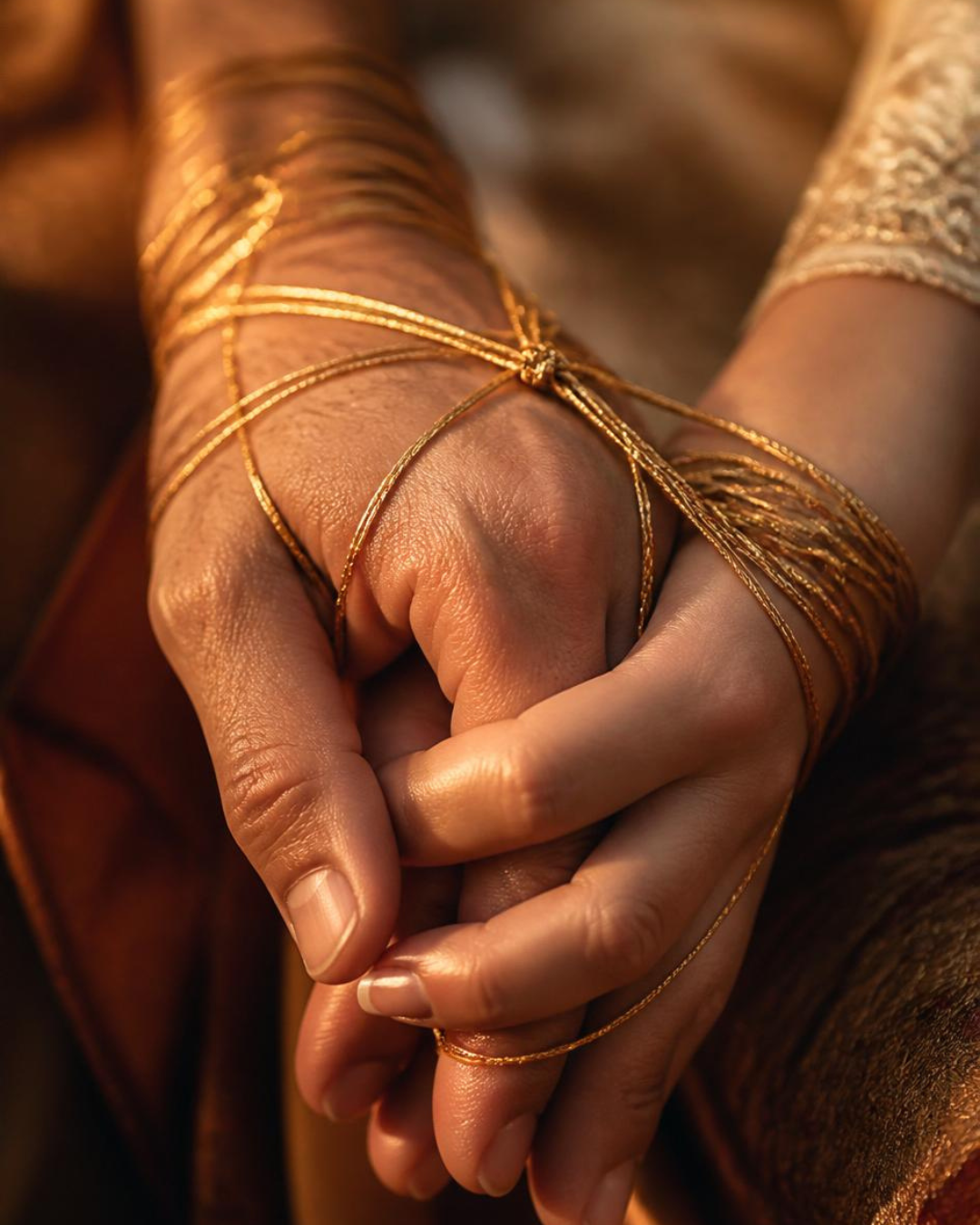 A hand tenderly cupping a beloved's face